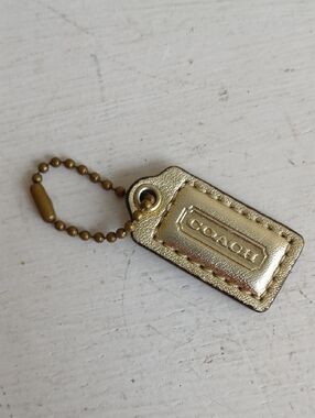 GOLD Coach Hang Tag Charm